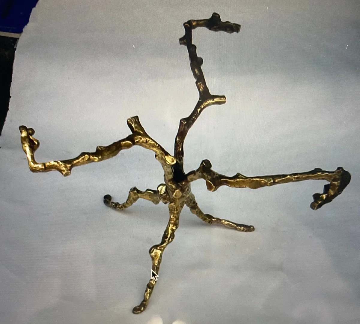 1970′ Coffee Table With Gilt Bronze Branches DLG Agostini