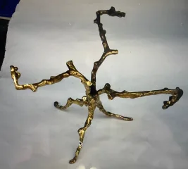 1970′ Coffee Table With Gilt Bronze Branches DLG Agostini