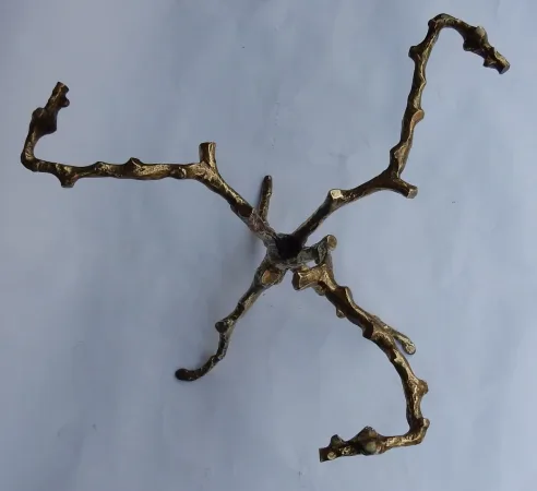 1970′ Coffee Table With Gilt Bronze Branches DLG Agostini