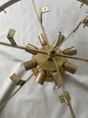 1970/80′ Murano Glass Or Crystal Ceiling Lamp Barovier & Toso