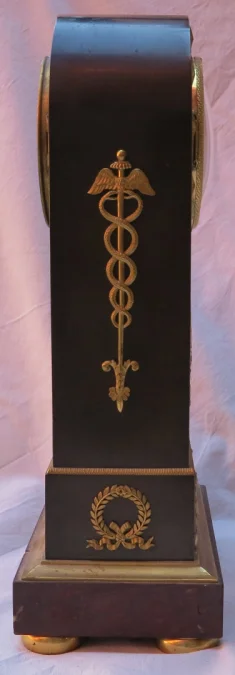 1795′ Directoire Period Clock in Double Patina Bronze with Ouroboros