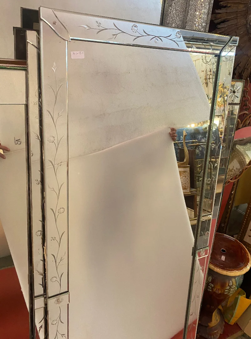 1950′ Venice Flower Mirror 176 x 90 cm