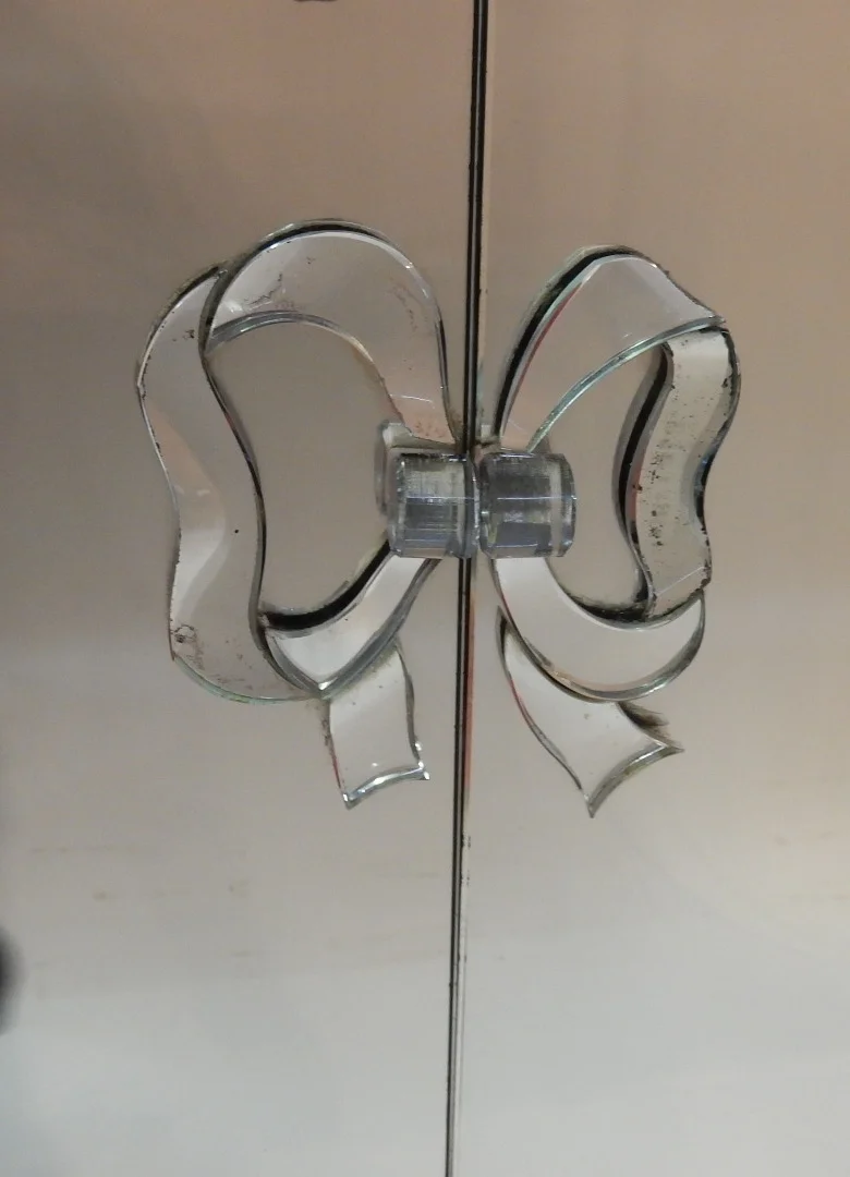 1940′ Cabinet Jansen Art Déco Orné De Miroirs