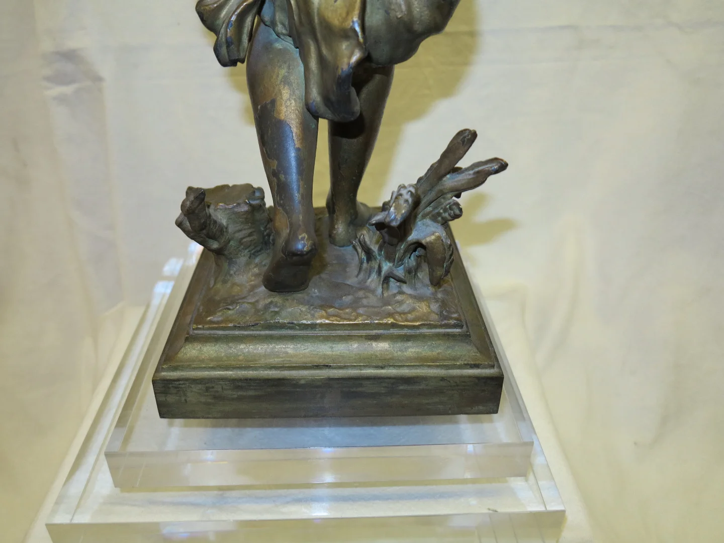 1890′ Statue Bronze Femme Signée Moreau