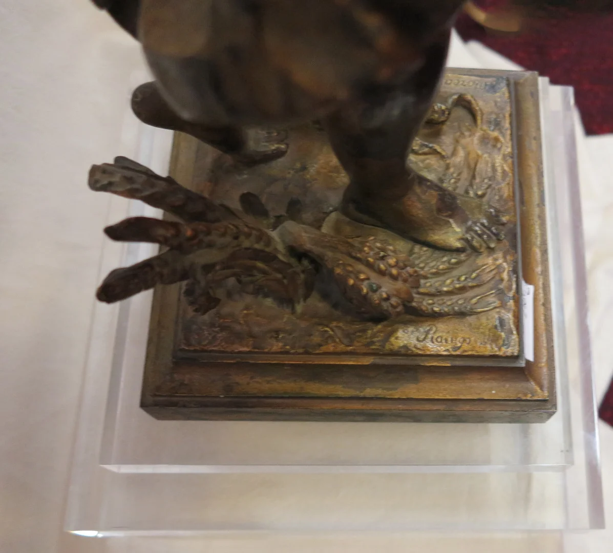 1890′ Statue Bronze Femme Signée Moreau