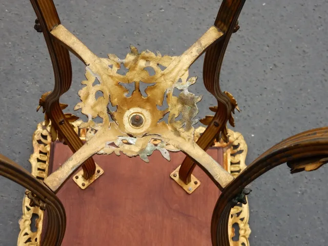 1880/1900′ Sellette Style Louis XIV Bronze Et Opaline