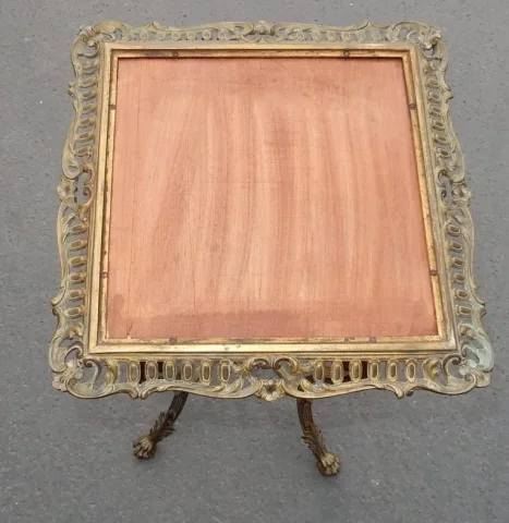1880/1900′ Sellette Style Louis XIV Bronze Et Opaline