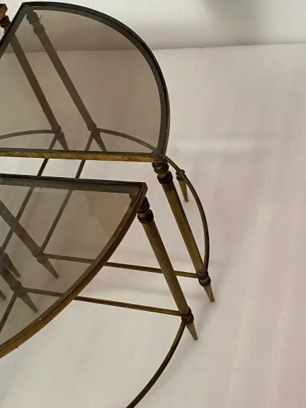 1970s Set of 4 Tables by Maison Baguès or Jansen