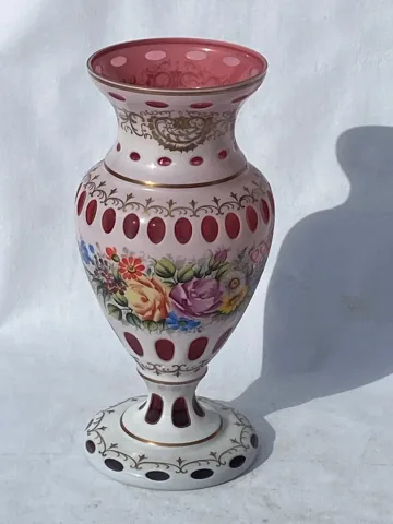 1950s/60s Baccarat Overlay Vasev