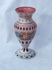1950s/60s Baccarat Overlay Vasev