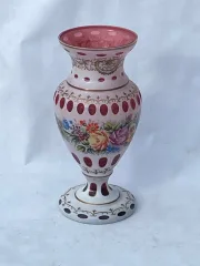 1950s/60s Baccarat Overlay Vasev