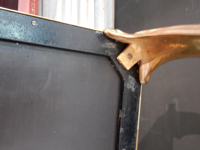1940/50 Table Basse Plateau Laque de Chine Maison Baguès en Bronze Doré