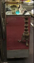 1950′ Art Deco Mirrored Buffet 1 Door 3 Drawers