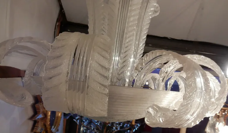 1950/70 Barovier & Toso di Murano Water Jet Chandelier
