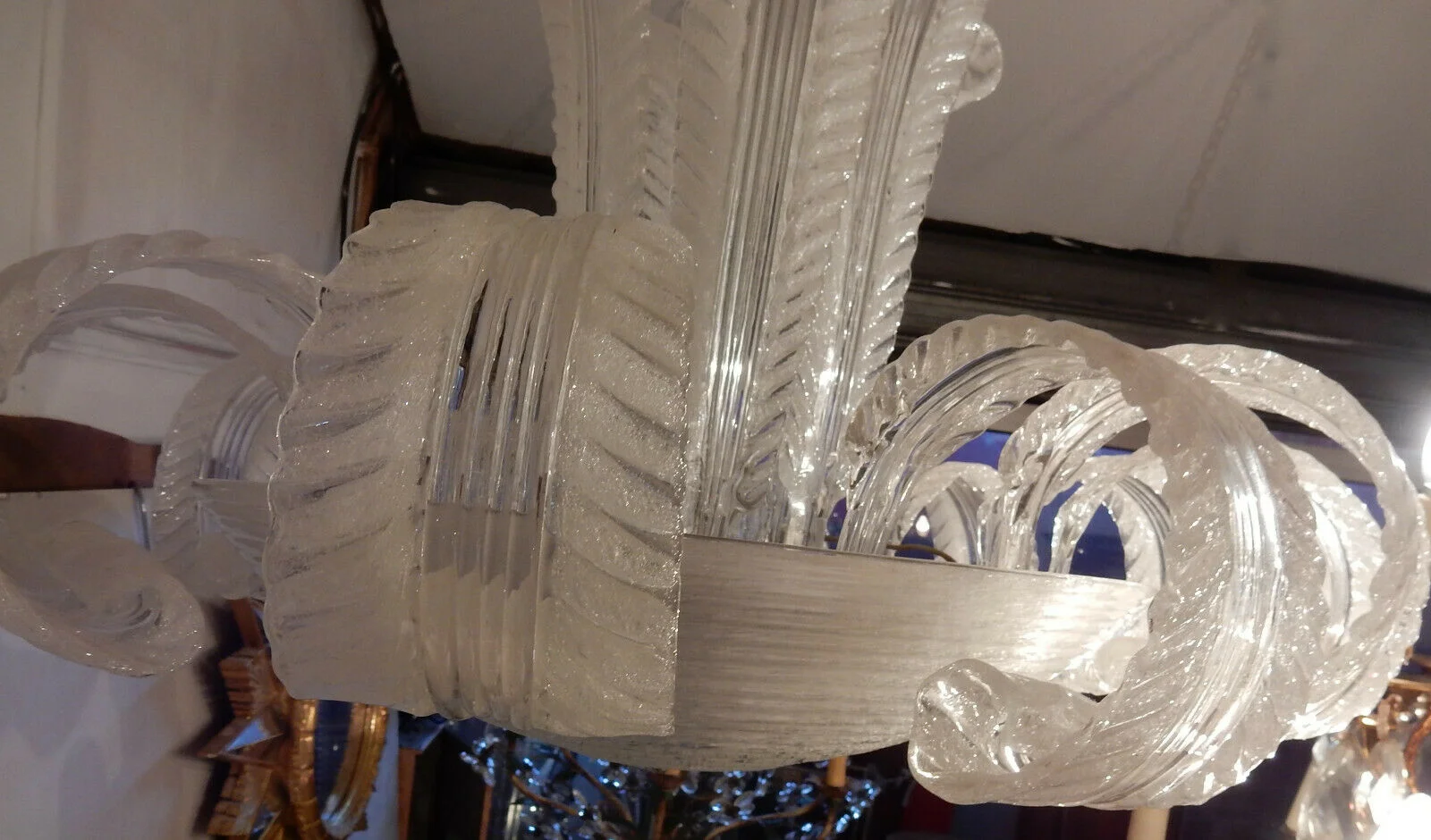 1950/70 Barovier & Toso di Murano Water Jet Chandelier