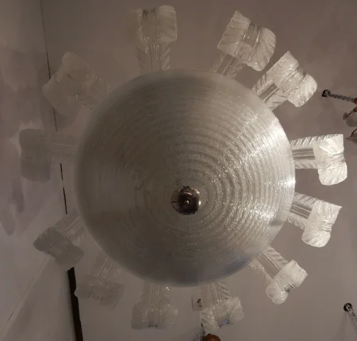 1950/70 Barovier & Toso di Murano Water Jet Chandelier