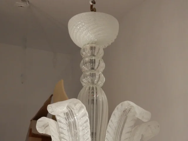 1950/70 Barovier & Toso di Murano Water Jet Chandelier