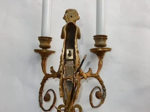 Appliques En Bronze Enfants Jouant Des 2 Trompettes Modèle de Jean HAURE