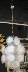 1950/70′ Lustre Vistosi 24 Cristaux Opalescent