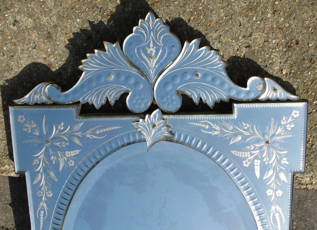 1950′ Miroir Vénitien Pareclose