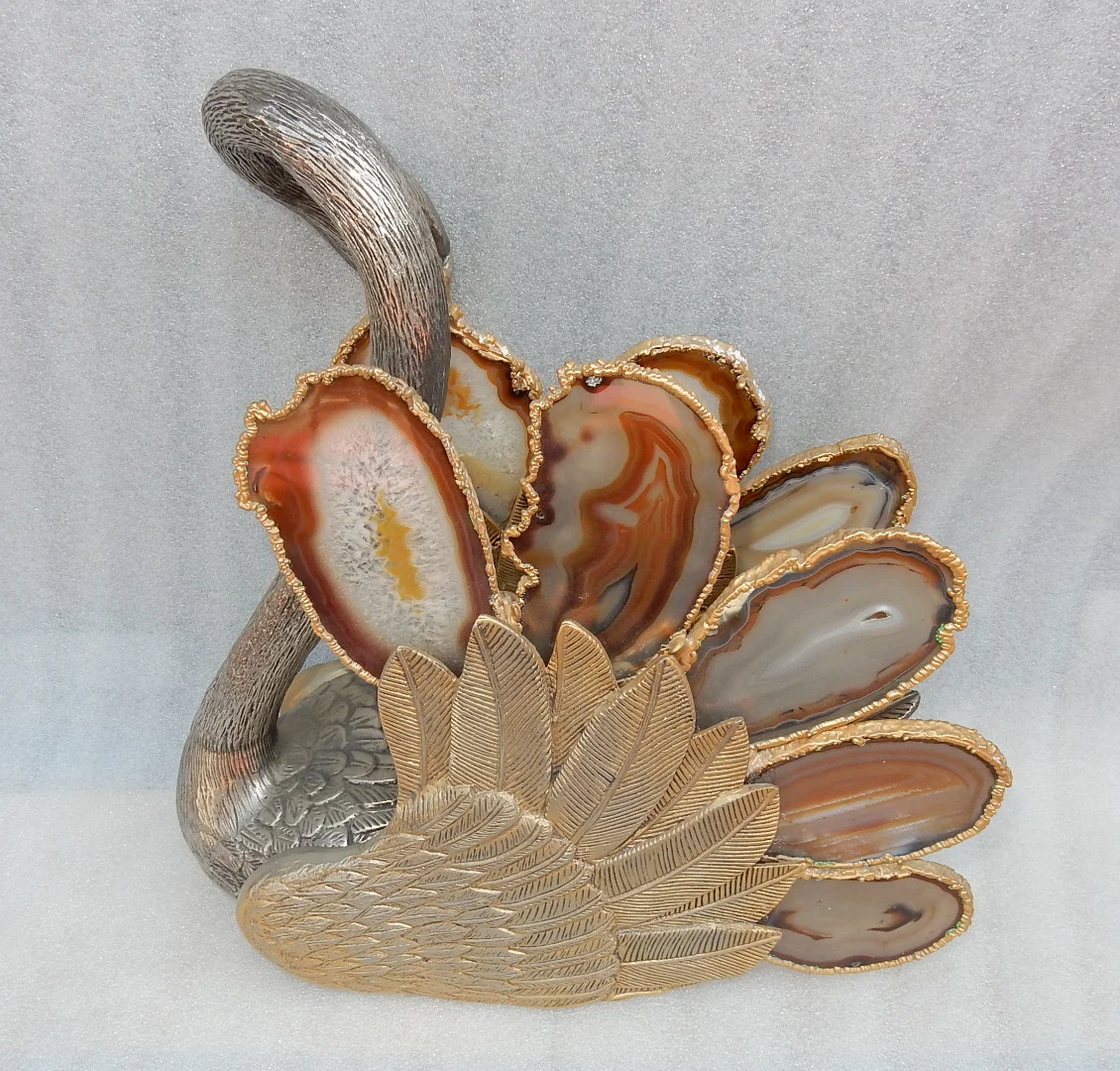 1970′ Swan Magazine Holder Duval Brasseur Style