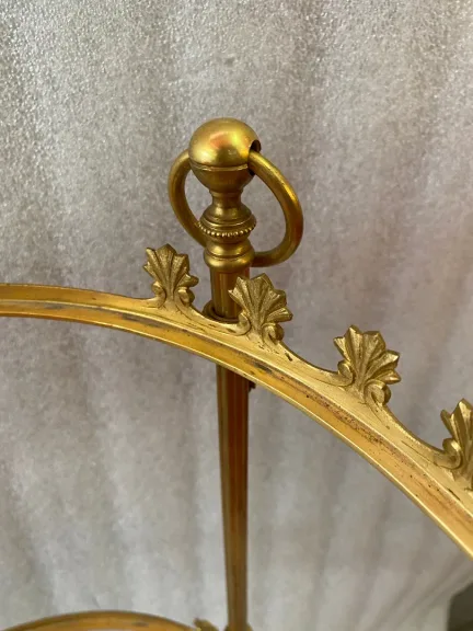 1950/70′ Round Bronze Servant 3 Trays Weisweiler Style