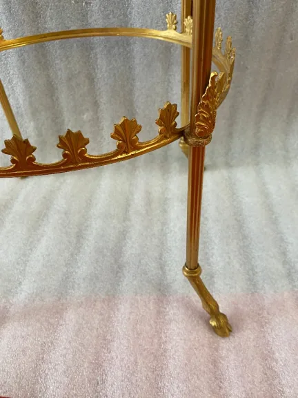 1950/70′ Round Bronze Servant 3 Trays Weisweiler Style