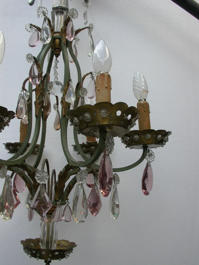 1920′ Chandelier with its Baguès style Sconces