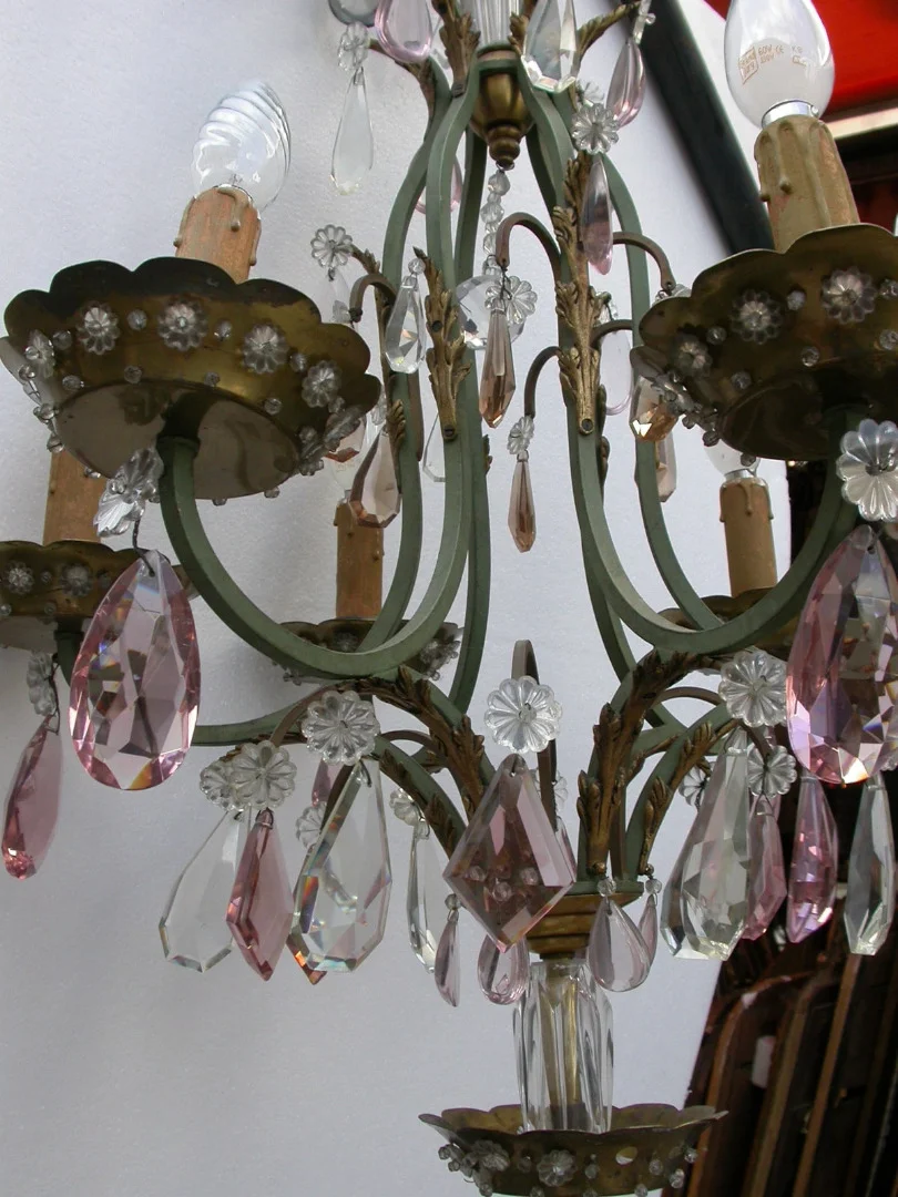 1920′ Chandelier with its Baguès style Sconces