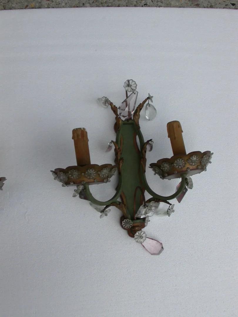 1920′ Chandelier with its Baguès style Sconces