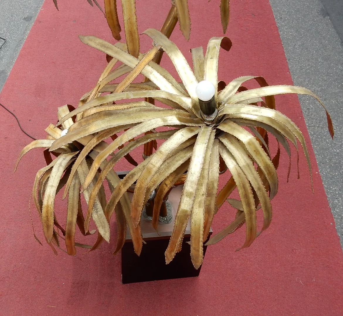 1970′ Palm Tree Floor Lamp Maison Jansen Paris