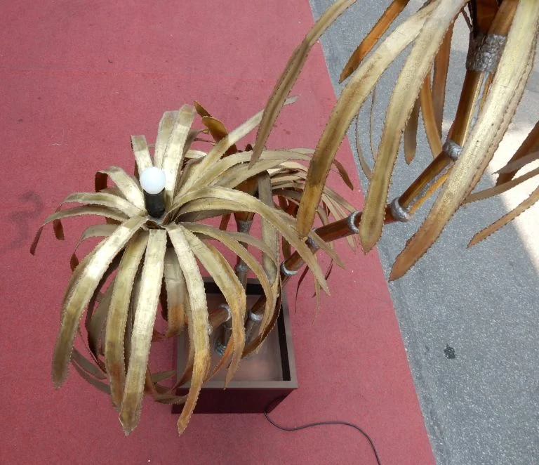 1970′ Palm Tree Floor Lamp Maison Jansen Paris