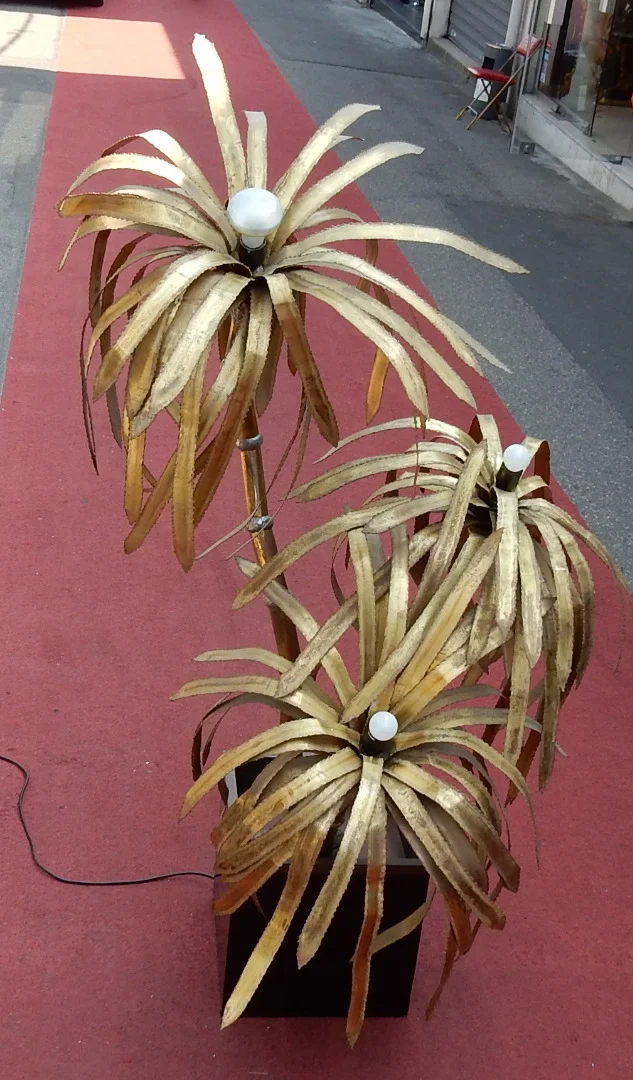 1970′ Palm Tree Floor Lamp Maison Jansen Paris
