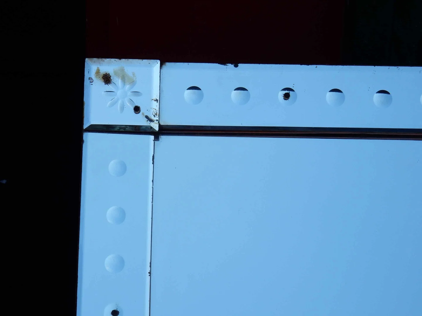 1940′ Venice Rectangular Bubble Mirror 172 x 130 cm