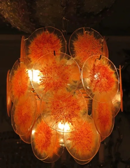1970′ Lustre Venini Style Vistosi 26 Pièces