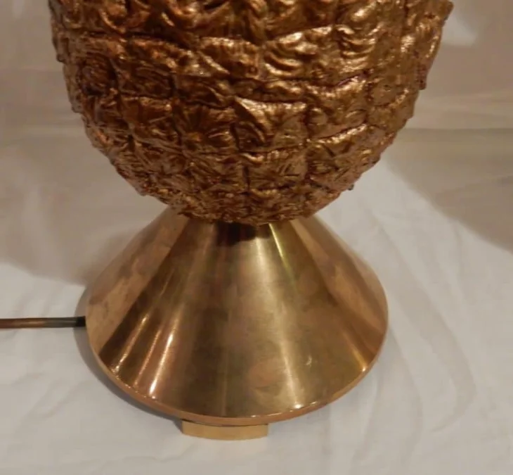 1970′ Paire de Lampes Ananas