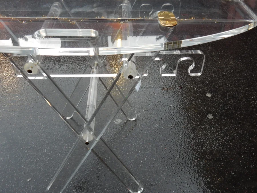 1970′ Altuglas Marine Table with Adjustable Height