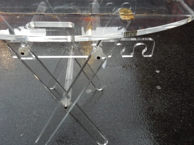 1970′ Altuglas Marine Table with Adjustable Height