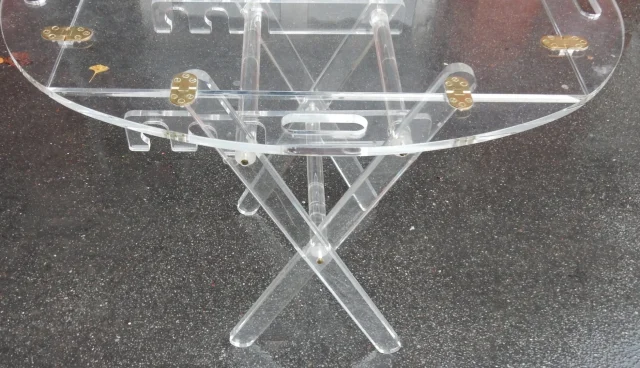 1970′ Altuglas Marine Table with Adjustable Height