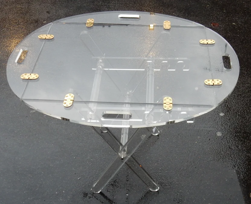 1970′ Altuglas Marine Table with Adjustable Height