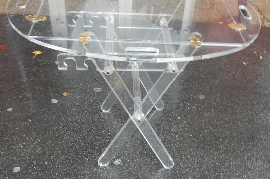 1970′ Altuglas Marine Table with Adjustable Height