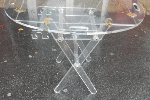 1970′ Altuglas Marine Table with Adjustable Height