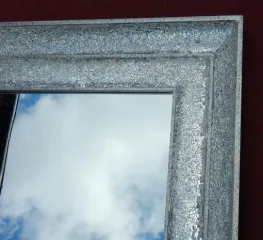 1970/80s Disco Era Mirror Inlaid with Mirror Fragments, Rectangular Shape
