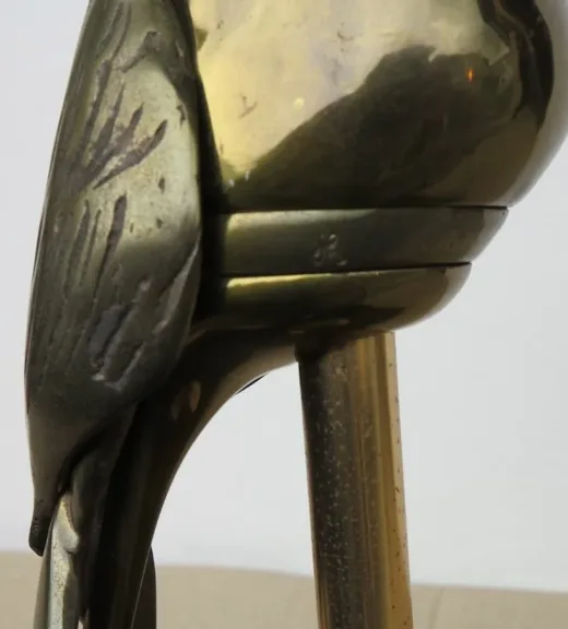 1970s Pair of Toucan Lamps in the Style of Duval Brasseur