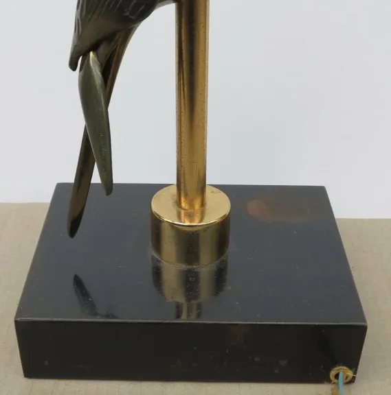 1970s Pair of Toucan Lamps in the Style of Duval Brasseur