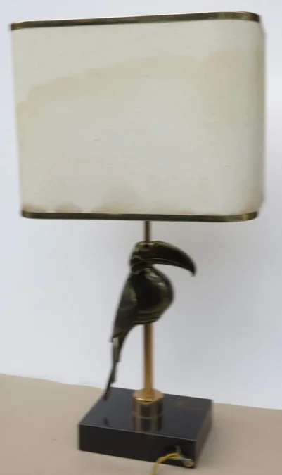 1970′ Paire de Lampes au Toucan Style Duval Brasseur