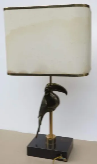 1970s Pair of Toucan Lamps in the Style of Duval Brasseur