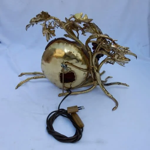 1970′ Lamp With A Bunch Of Grapes FERNANDEZ or DUVAL BRASSEUR For HONORE PARIS Or Isabelle Faure