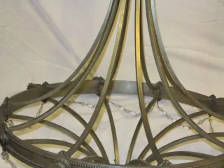 1950′ Paire de Lustres 10 Lumières Style Maison Jansen