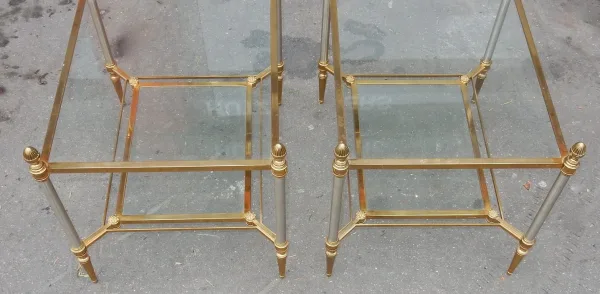 1950/70′ Paire de Bouts de Canapé Maison Jansen